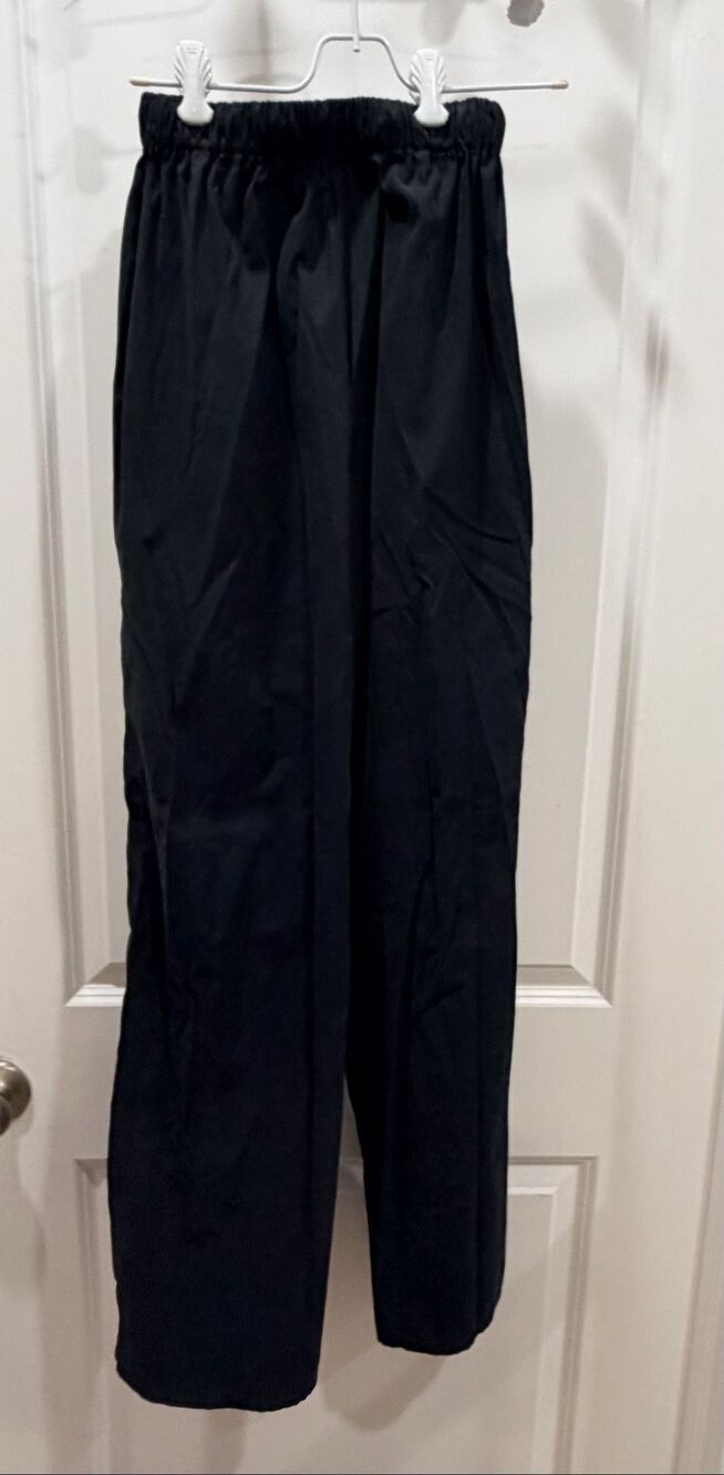 Princess Polly Black High Waisted Wide Leg Trousers Pants Size 4 Casual Work